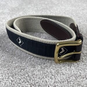Chicago White Sox Belt‎ Mens 30 Vineyard Vines Leather Woven Preppy Brass Buckle